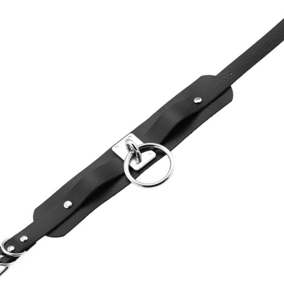 Goth Choker Necklace for Women,Adjustable Soft Leather Collar Punk Emo Costume N - Picture 3 of 7